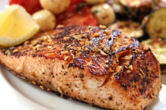 Lemon Garlic Baked Salmon Recipe